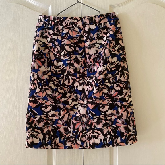 J Crew floral print midi skirt A line - Picture 3 of 4